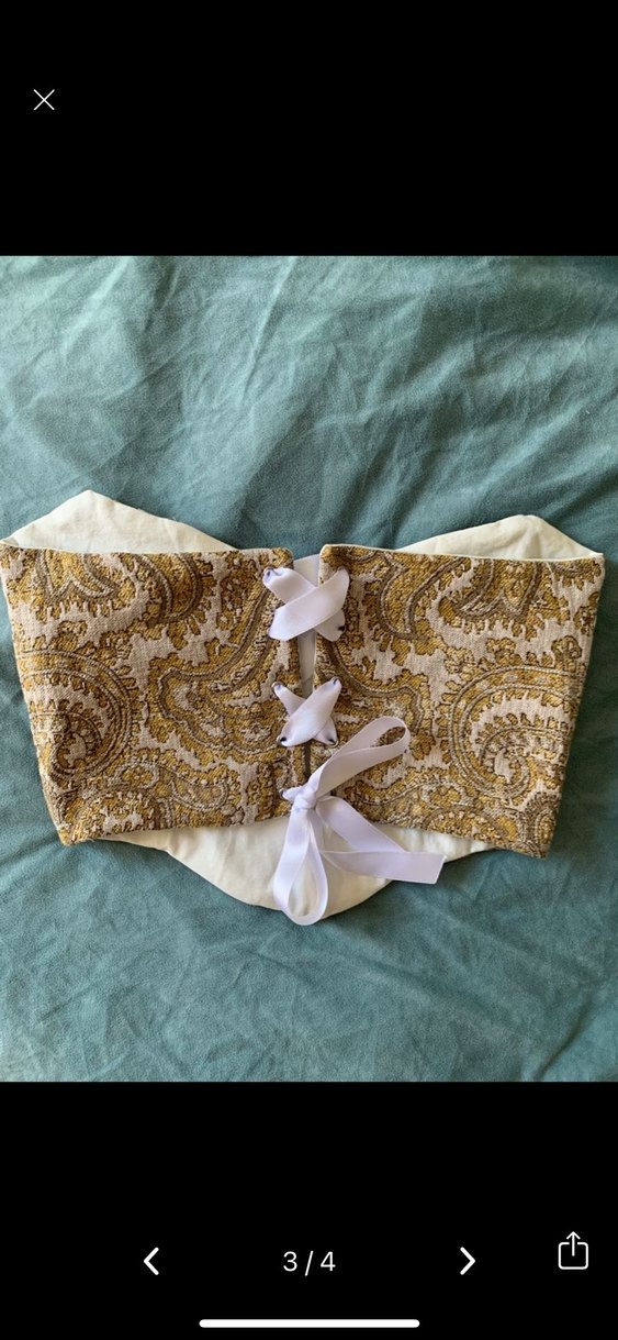 Dantel İşlemeli Bohem Straplez Bustiyer - Görsel 2