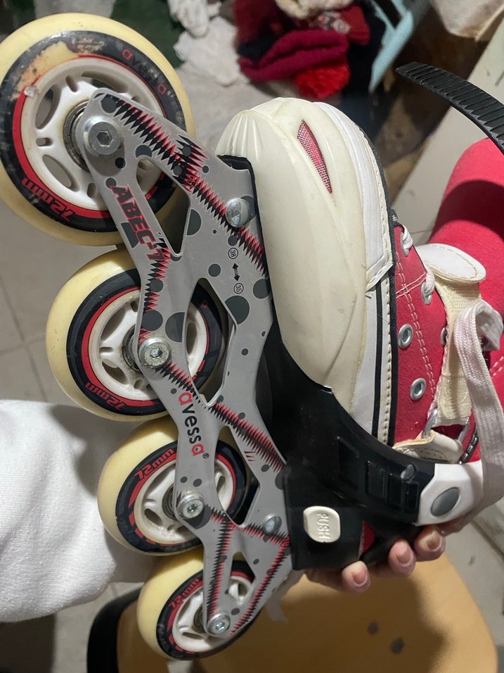 Kırmızı converse model  Paten - Görsel 3