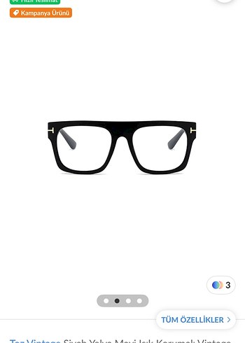 Şeffaf Camlı Siyah Modern Klasik Kadın Gözlüğü - Görsel 2