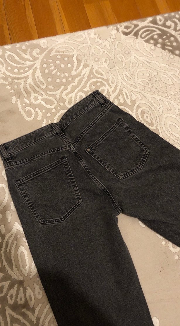 Gri Kadın Denim Pantolon - Görsel 3