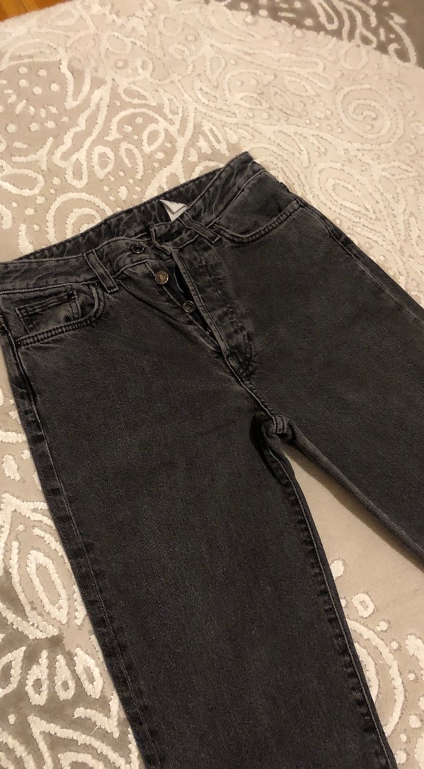 Gri Kadın Denim Pantolon - Görsel 2