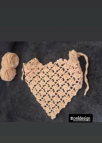 Beden ten rengi Renk Zara model örgü bandana
