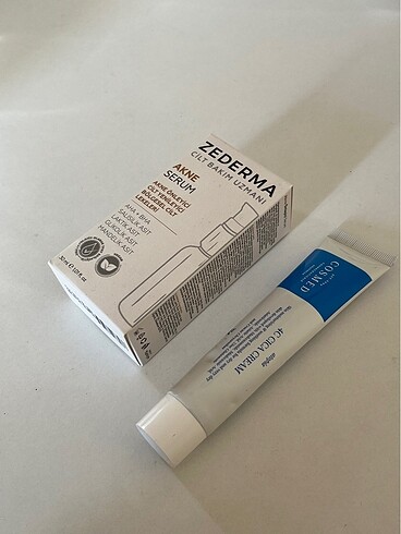 CICA KREM VE ZEDERMA AKNE SERUMU ( Ayrı almak isterseniz mesaj a