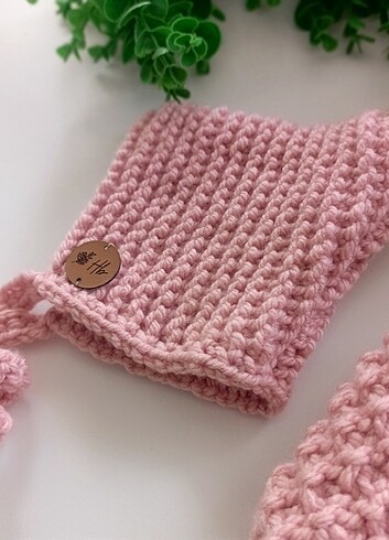 HB BEBE KAZAGI & şapka takım - Görsel 5