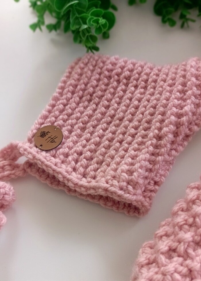 HB BEBE KAZAGI & şapka takım - Görsel 5