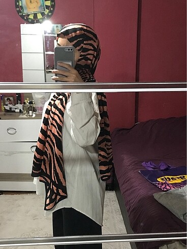 Beden çeşitli Renk Zebra desen şal