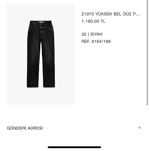 Zara pantolon