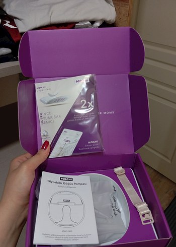 Mor MOCHi Göğüs Pompası ve Saklama Poşeti - Görsel 5