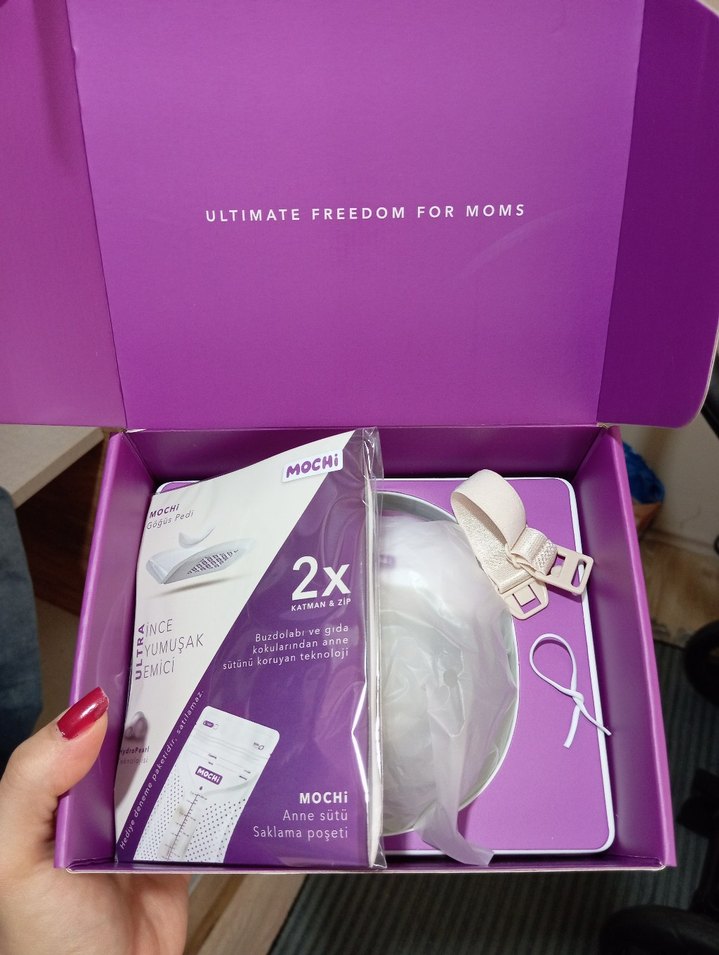 Mor MOCHi Göğüs Pompası ve Saklama Poşeti - Görsel 2
