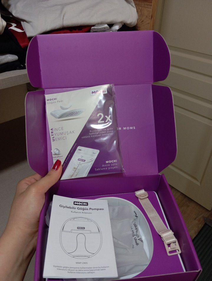 Mor MOCHi Göğüs Pompası ve Saklama Poşeti - Görsel 5