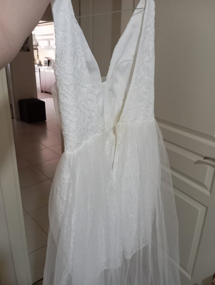 Kırık Beyaz Abiye - Görsel 5