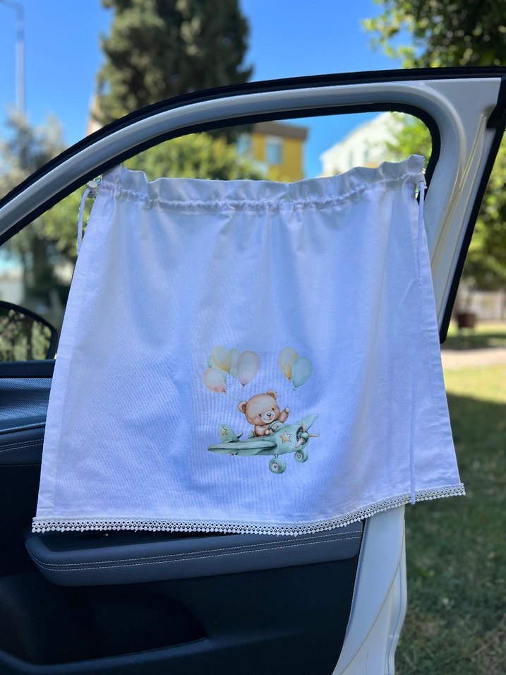 El Yapımı Bebek Güneş Perdesi - Görsel 4