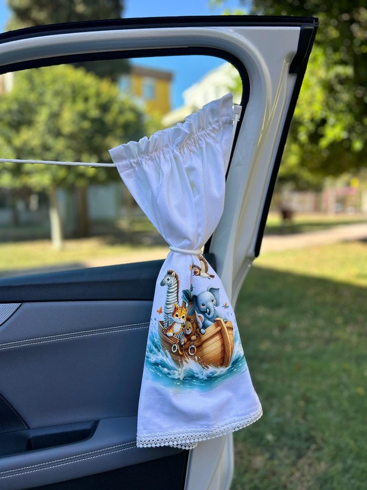 El Yapımı Bebek Güneş Perdesi - Görsel 3