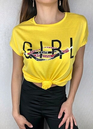 Girl Yazılı Tişört