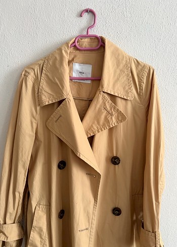 Bej Uzun Kadın Trençkot - Görsel 7