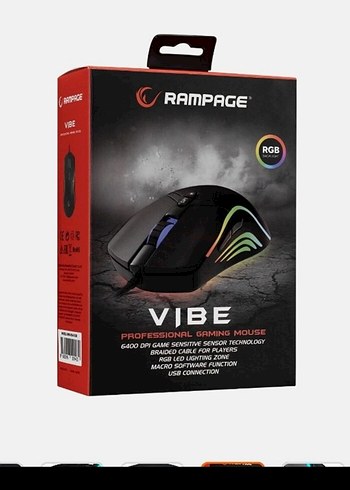 Rampage Rampage RGB Aydınlatmalı Siyah Gaming Mouse