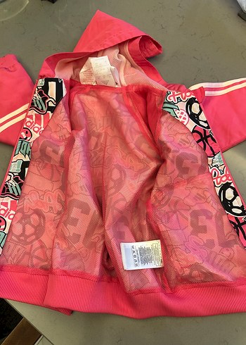 Kız Çocuk Kapüşonlu Renkli Baskılı Yağmurluk12-18 ay - Görsel 2