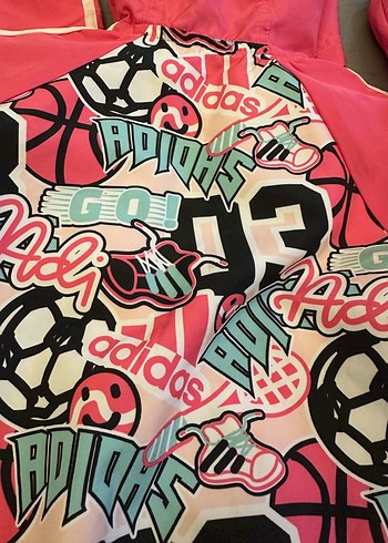 Kız Çocuk Kapüşonlu Renkli Baskılı Yağmurluk12-18 ay - Görsel 7