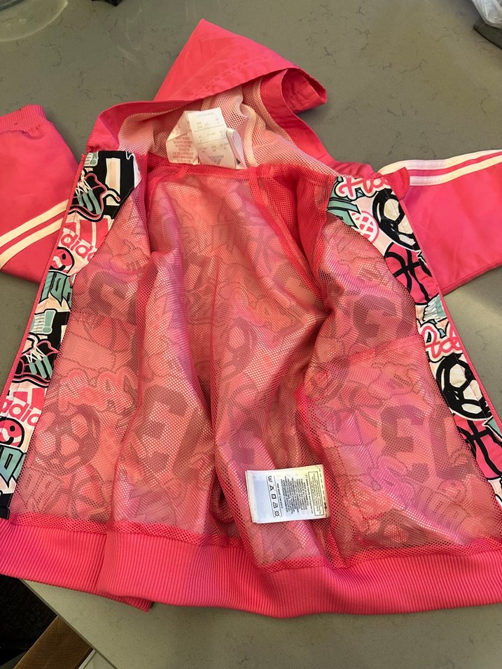 Kız Çocuk Kapüşonlu Renkli Baskılı Yağmurluk12-18 ay - Görsel 2