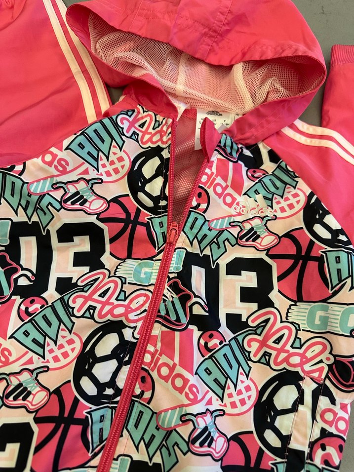 Kız Çocuk Kapüşonlu Renkli Baskılı Yağmurluk12-18 ay - Görsel 5