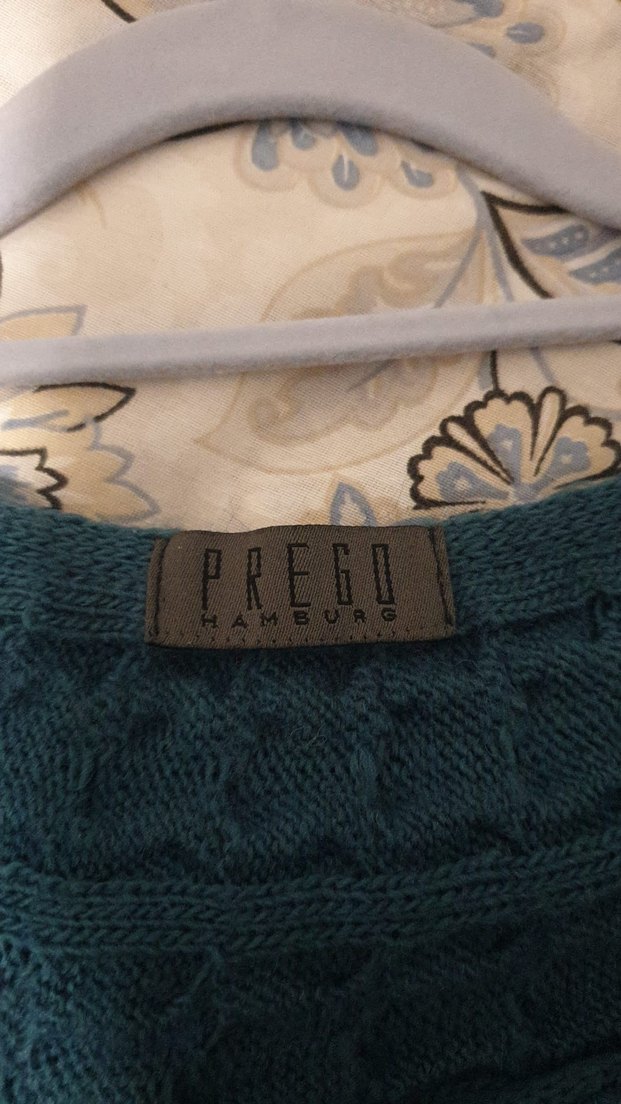 Turkuaz Örgü Kadın Kazak - Görsel 2