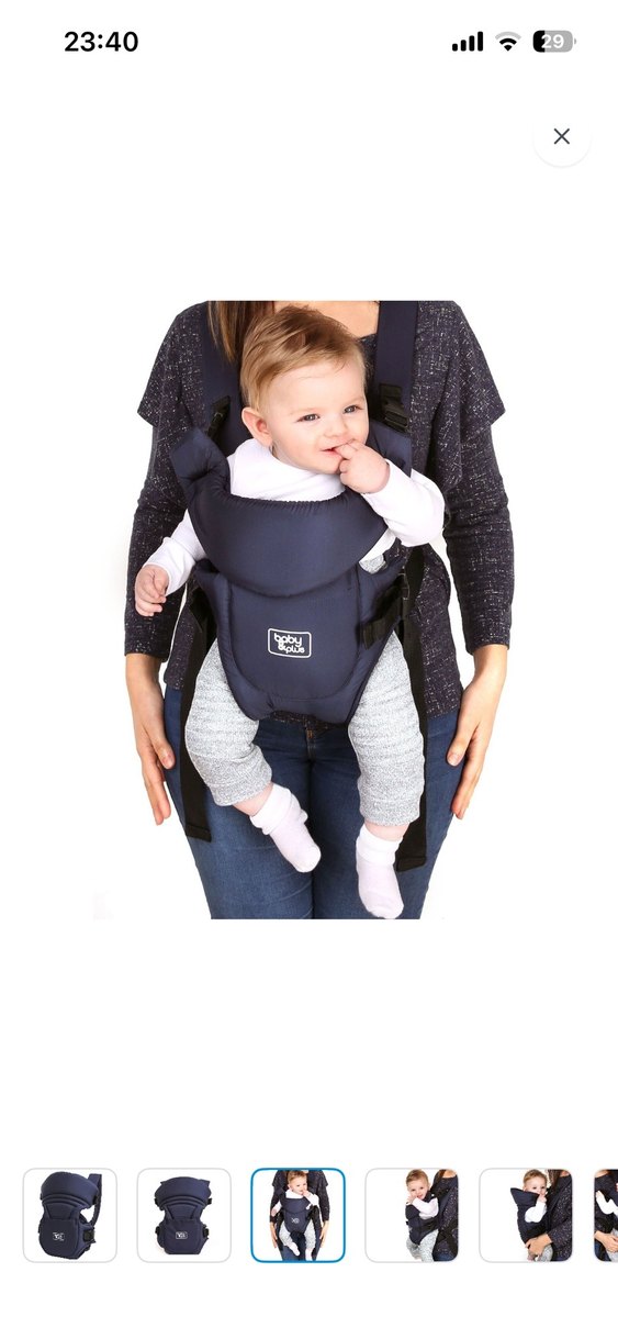 Koyu Mavi Bebek Kanguru - Görsel 2