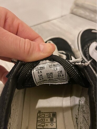36 Beden siyah Renk vans spor ayakkabı