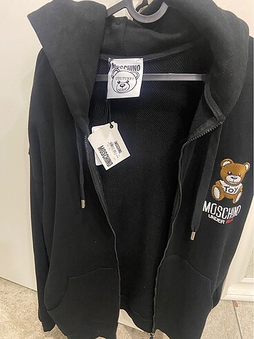 Moschino fermuarlı sweatshirt xxl