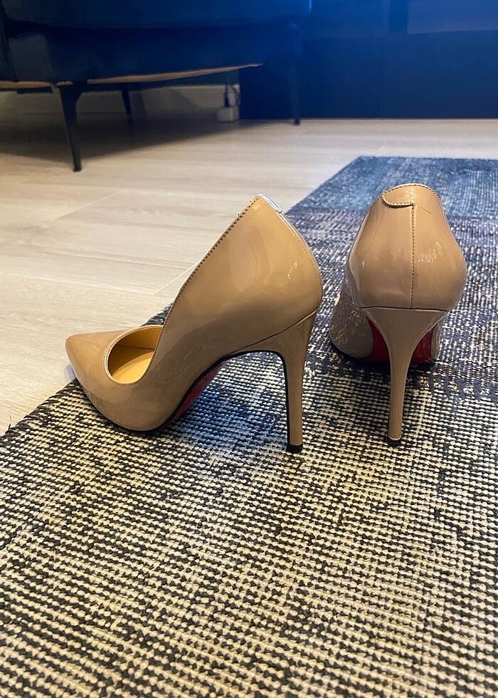 Gerçek Deri Nude Rugan Stiletto - Görsel 2