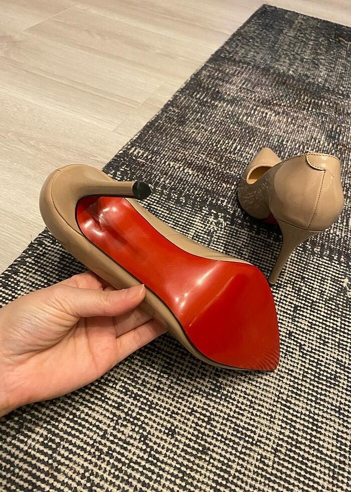 Gerçek Deri Nude Rugan Stiletto - Görsel 3