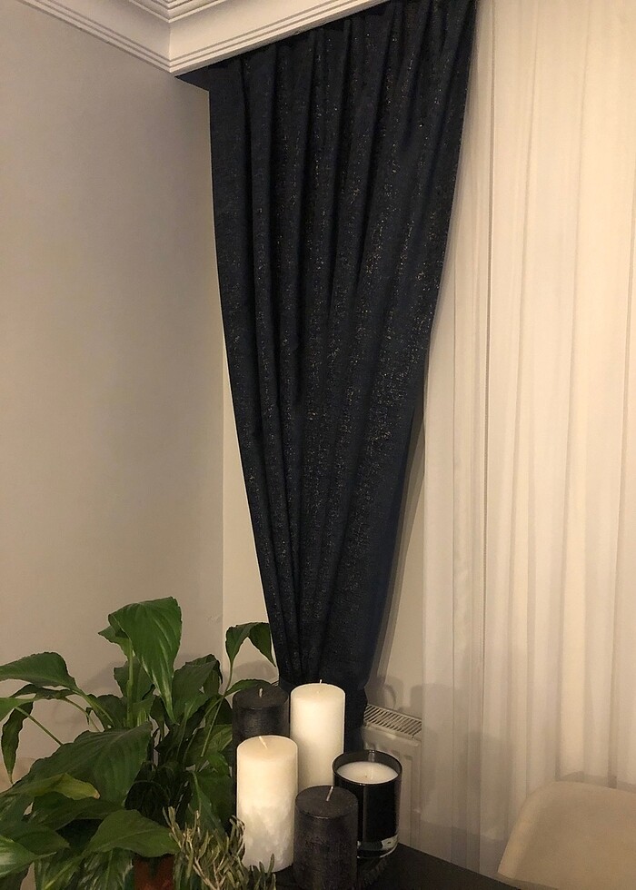 Lacivert fon perde - Görsel 2