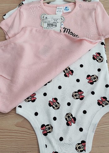 LC Waikiki Kısa Kollu Pembe Baskılı Bebek Body