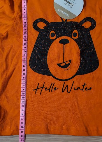 Turuncu Baskılı Erkek Pijama Takımı - Görsel 5