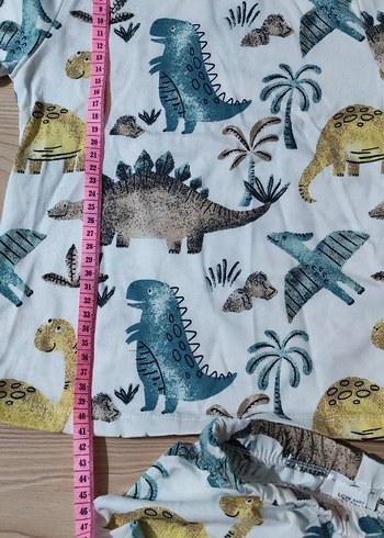 Renkli Baskılı Erkek Çocuk Pijama Takımı - Görsel 7