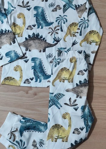 Renkli Baskılı Erkek Çocuk Pijama Takımı - Görsel 2