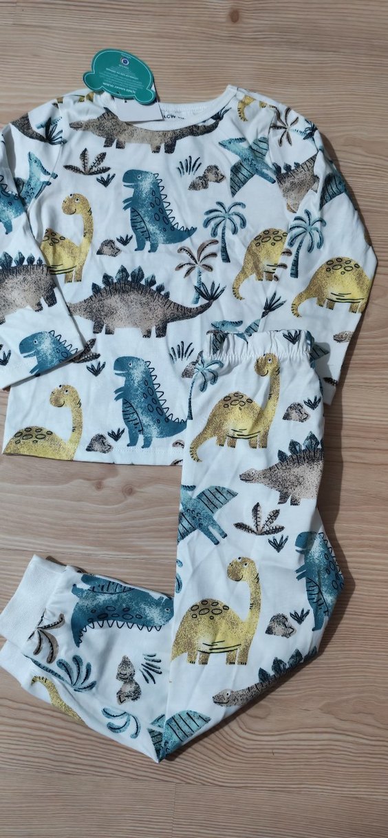 Renkli Baskılı Erkek Çocuk Pijama Takımı - Görsel 2