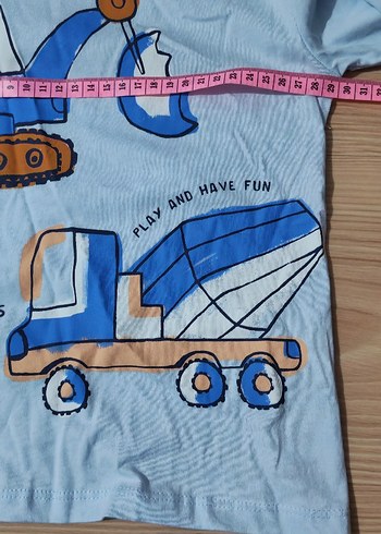 Mavi Baskılı Erkek Bebek Takımı - Görsel 4