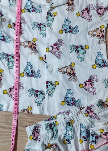 Kız Çocuk Renkli Uzun Kollu Pijama Takımı - Görsel 8