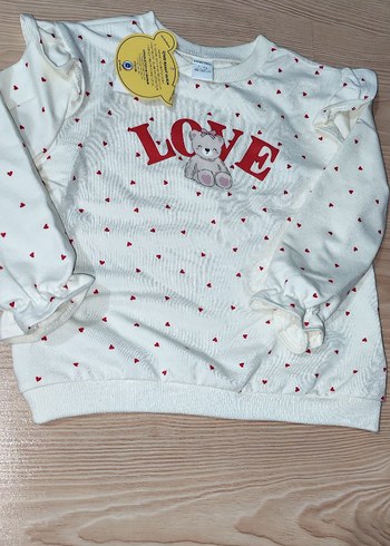 Kız Çocuk Uzun Kollu Baskılı Sweatshirt - Görsel 3