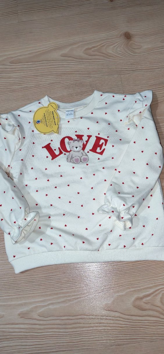 Kız Çocuk Uzun Kollu Baskılı Sweatshirt - Görsel 5