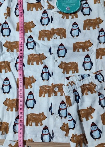 Kahverengi Baskılı Erkek Çocuk Pijama Takımı - Görsel 6