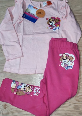 Kızlar için Baskılı Pembe  Takım - Görsel 4