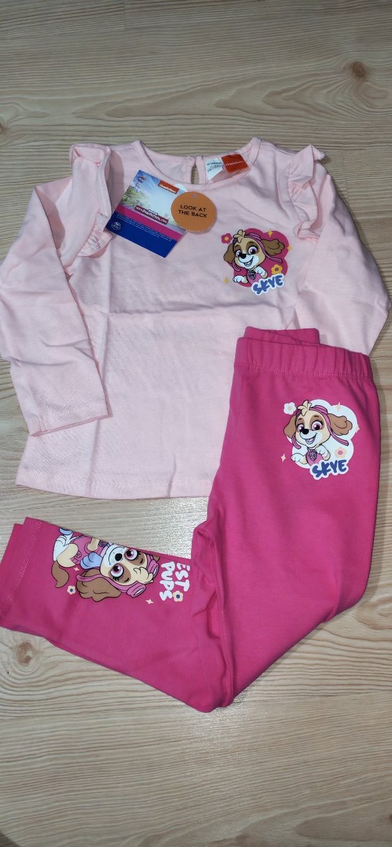 Kızlar için Baskılı Pembe  Takım - Görsel 4