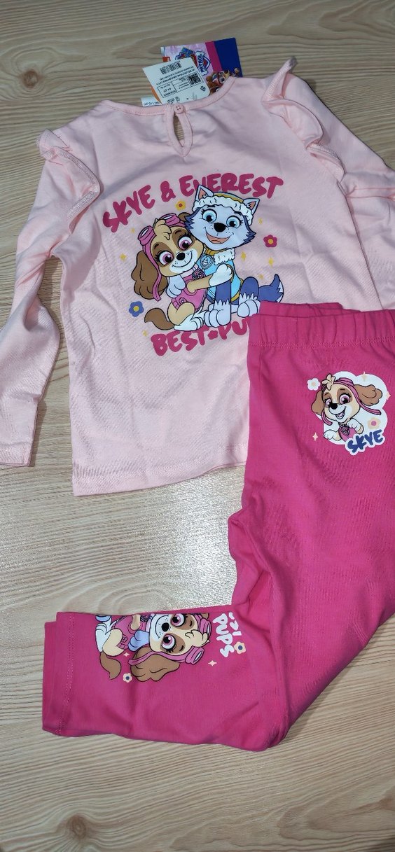 Kızlar için Baskılı Pembe  Takım - Görsel 2