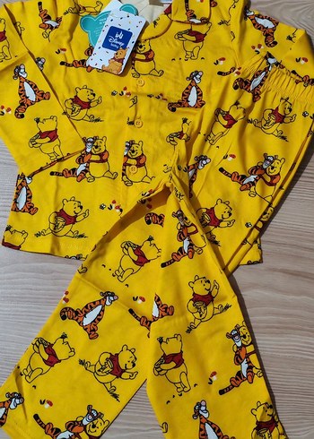 Sarı Baskılı Erkek bebek Pijama Takımı - Görsel 3