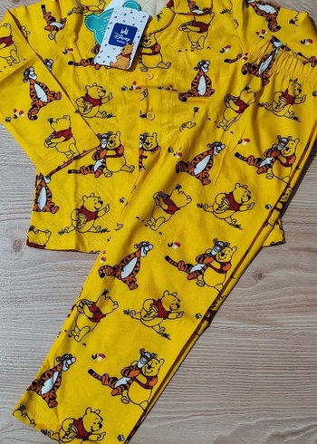 Sarı Baskılı Erkek bebek Pijama Takımı - Görsel 2