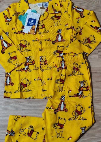 Sarı Baskılı Erkek bebek Pijama Takımı - Görsel 4