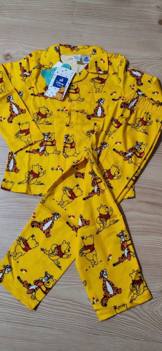 Sarı Baskılı Erkek bebek Pijama Takımı - Görsel 3
