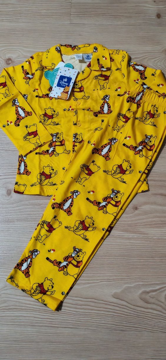 Sarı Baskılı Erkek bebek Pijama Takımı - Görsel 2