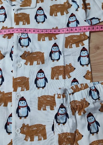 Erkek Çocuk Renkli Desenli Uzun Kollu Pijama - Görsel 4